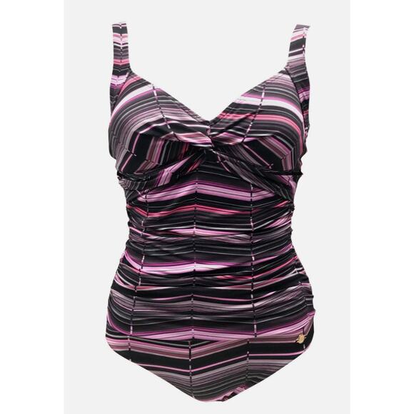 NEW Sunseeker Australia Striped One Piece Bathing Suit Underwire D Cup Size 6 - Picture 10 of 10